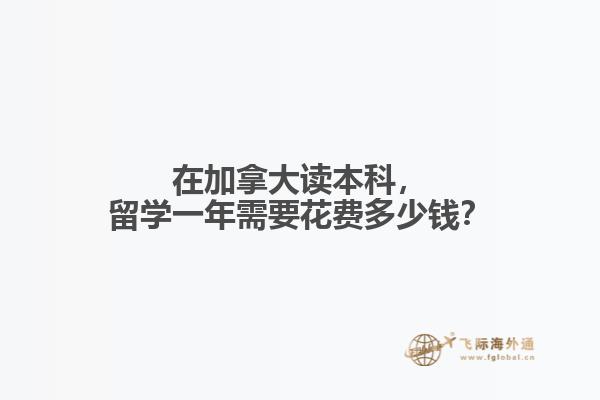 在加拿大讀本科，留學(xué)一年需要花費(fèi)多少錢(qián)？