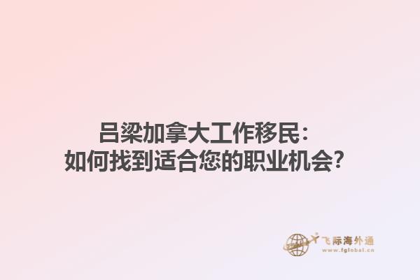 呂梁加拿大工作移民：如何找到適合您的職業(yè)機(jī)會(huì)？