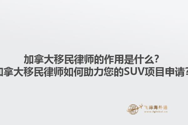 加拿大移民律師的作用是什么？加拿大移民律師如何助力您的SUV項(xiàng)目申請(qǐng)？1.jpg