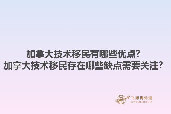 加拿大技術(shù)移民有哪些優(yōu)點(diǎn)？加拿大技術(shù)移民存在哪些缺點(diǎn)需要關(guān)注？
